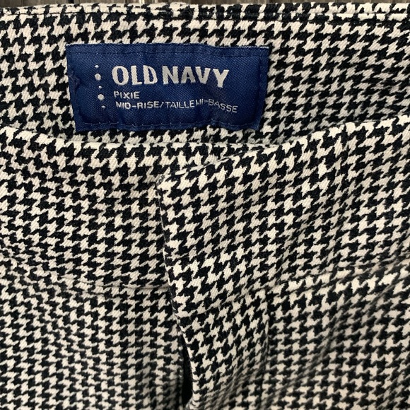 Old Navy Pixie Mid Rise Houndstooth Stretch Leggings Pant Pants Women's Size 2 - Picture 3 of 7